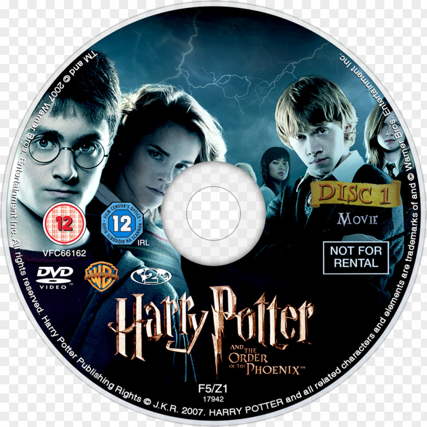 Harry Potter And The Goblet Of Fire Order Phoenix Compact Disc Film DVD PNG