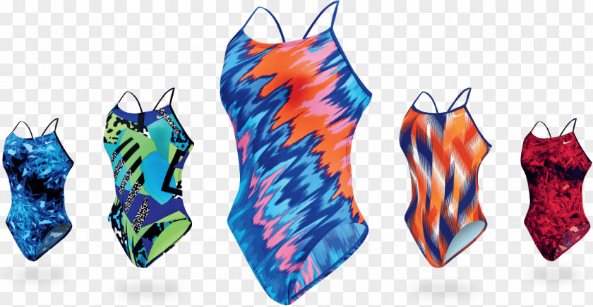 Nike One-piece Swimsuit Blue Swimming PNG