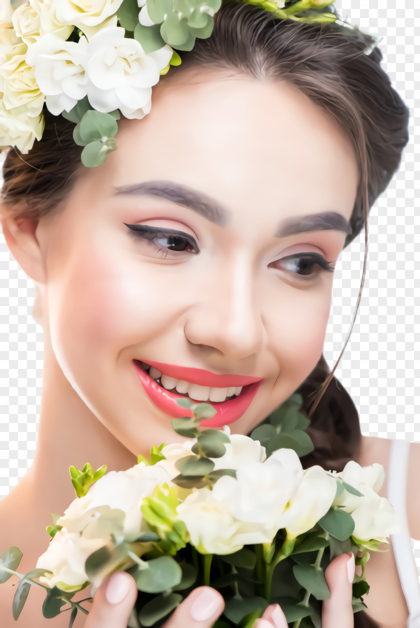 Plant Eyebrow Face Hair Flower Bouquet Skin PNG