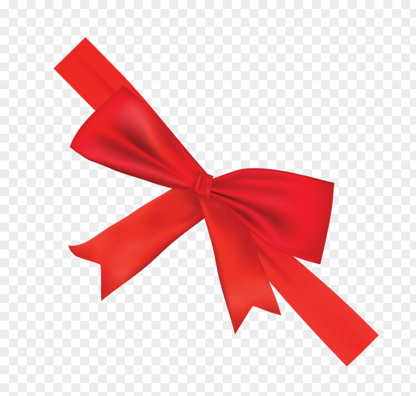 Red Ribbon Knot Gift Valentines Day Illustration PNG