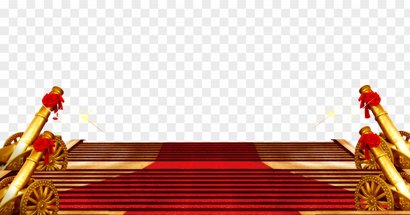 Salute Festive Red Carpet Poster PNG