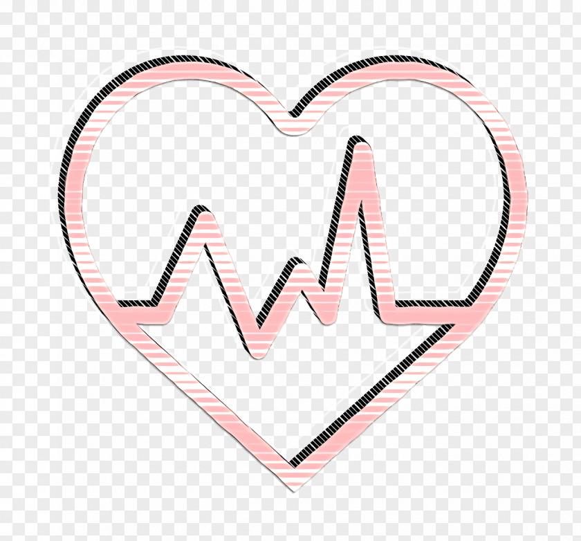 Cardiogram Icon Heart Medical Set PNG