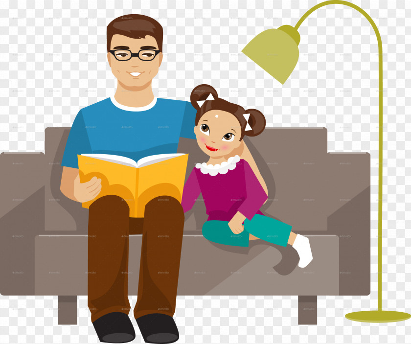 Fathers Day Father Daughter Clip Art PNG