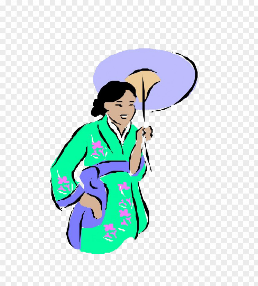 Japanese Geisha Japan Woman Illustration PNG