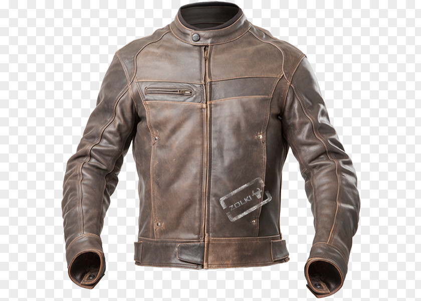 Moto Vintage Blouson Motorcycle Leather Jacket PNG