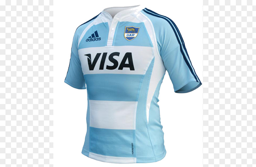 Argentina Rugby National Union Team T-shirt Sports Fan Jersey 2007 World Cup PNG