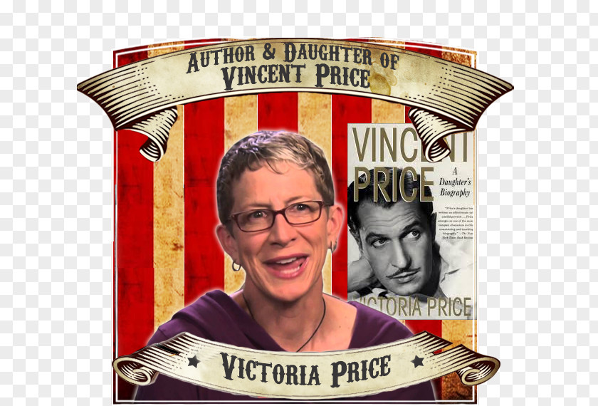 Book Vincent Price: A Daughter's Biography Victoria Price Writer PNG