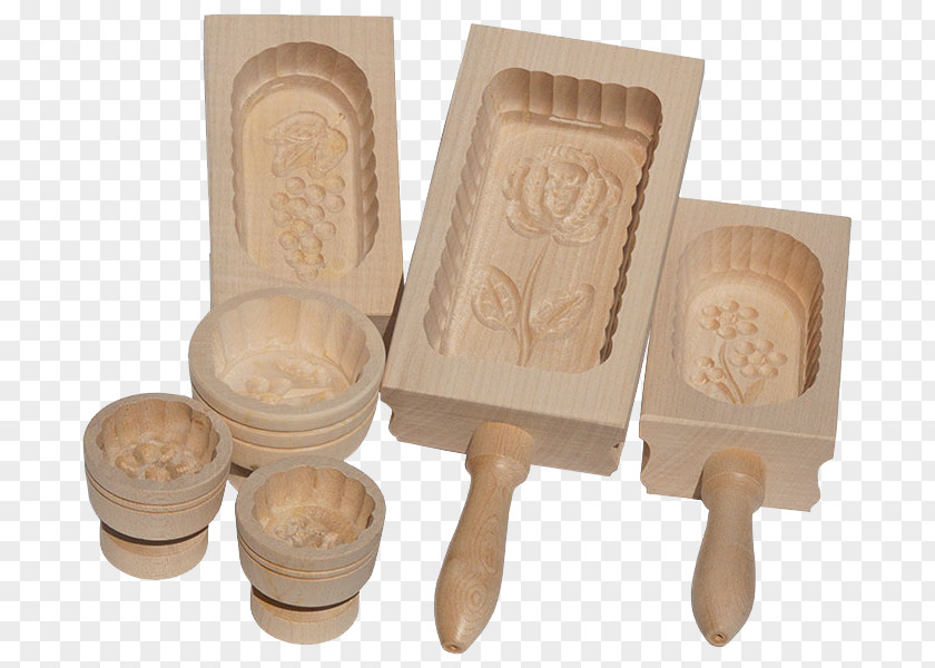 Butter Buttermodel Matrijs Wood Draft PNG