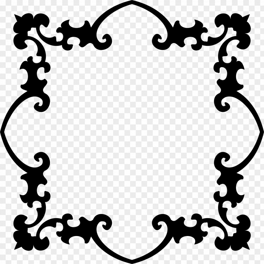 Cdr Black And White Picture Frames Clip Art PNG