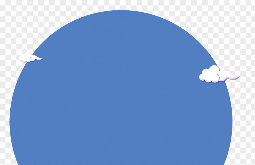 Circle Clouds Blue PNG