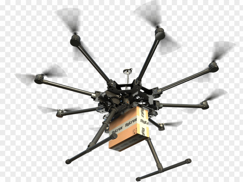 Drones Unmanned Aerial Vehicle Delivery Drone Quadcopter Mail PNG