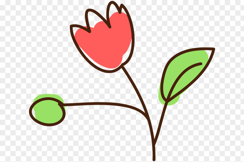 Heart Leaf Plant Pedicel Flower PNG