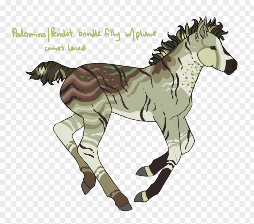 I Think Love You Peridot Mustang Stallion Donkey Mane Pack Animal PNG
