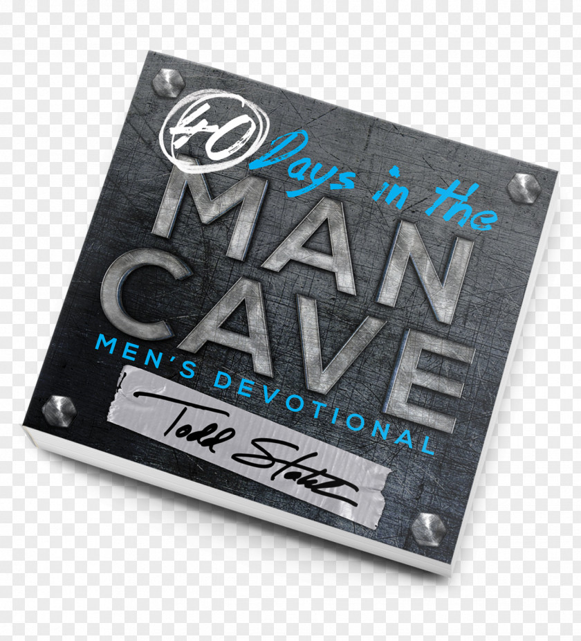 Man Cave 40 Days In The Cave: Men's Devotional Label Font PNG