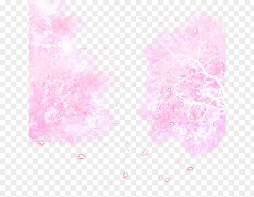 Sakura Creative Pink Petal Computer Pattern PNG