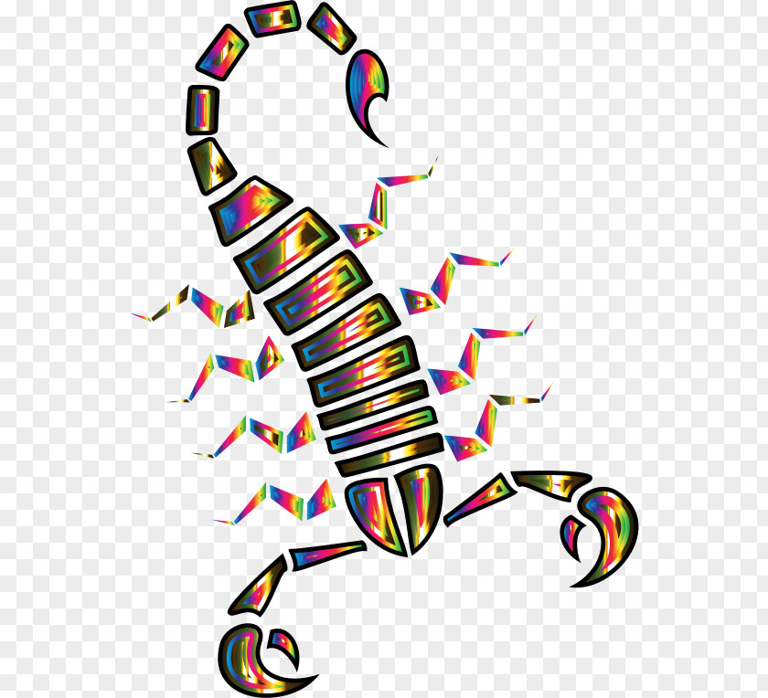Scorpion Color Arachnid Prism Clip Art PNG