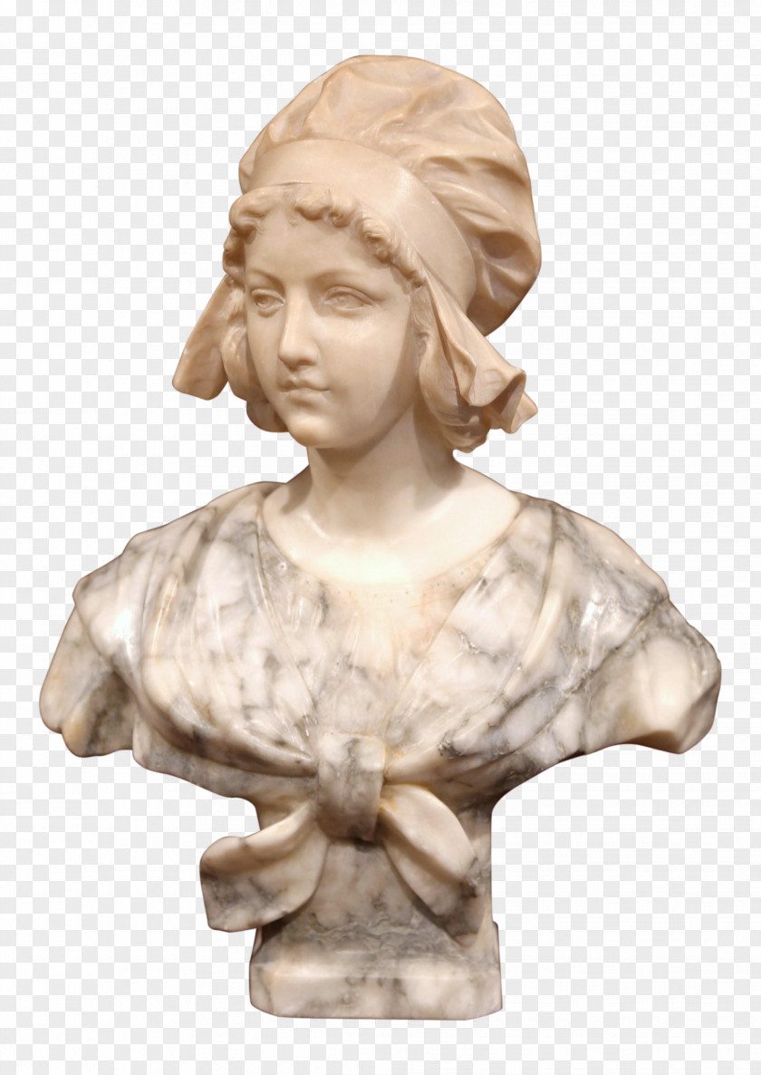 Carved Exquisite Country French Interiors France Marble Stone Carving Bust PNG