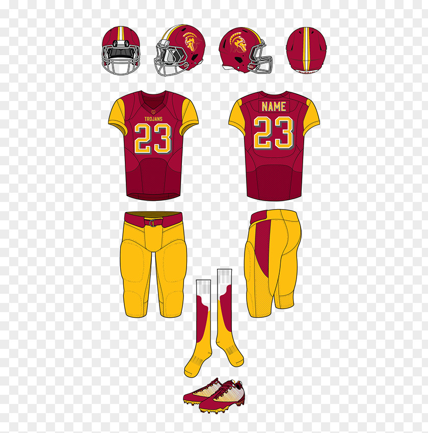 T-shirt Jersey USC Trojans Football University Of Southern California Uniform PNG