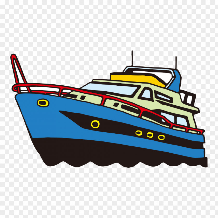 Yacht Euclidean Vector Cartoon PNG