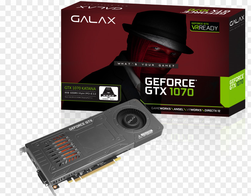 Galax Graphics Cards & Video Adapters NVIDIA GeForce GTX 1070 英伟达精视GTX GALAXY Technology GDDR5 SDRAM PNG