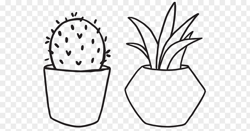 Plants Clip Art Line Drawing Houseplant PNG