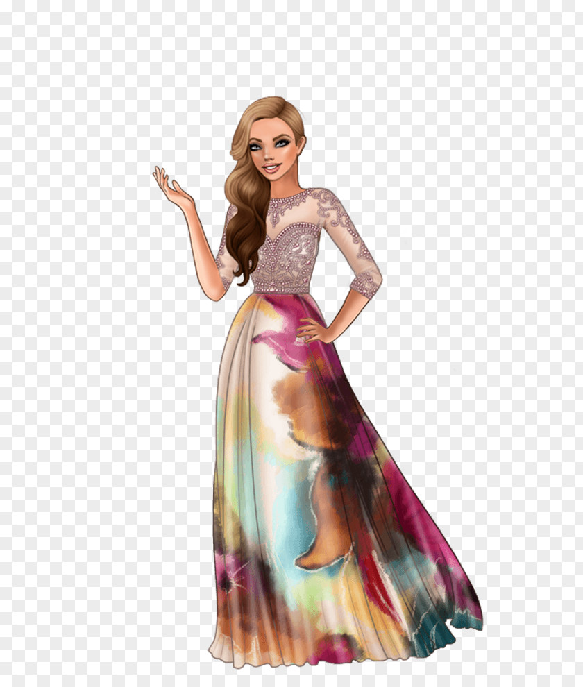 Prom Haute Couture Pink Background PNG