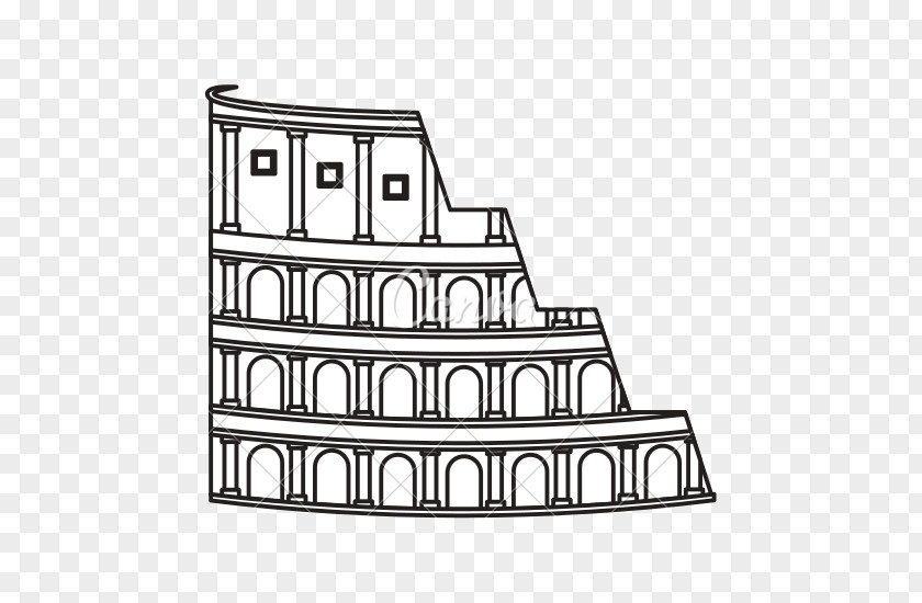 Colosseum Roman Forum Drawing PNG