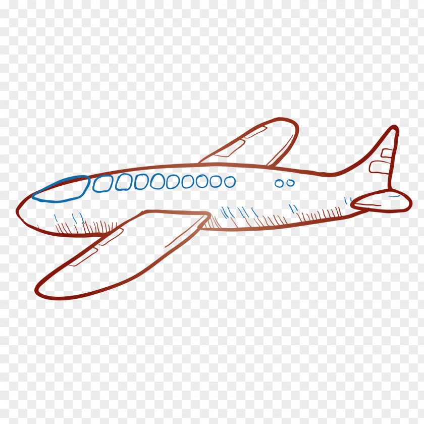 Line Pen Airplane Designer PNG