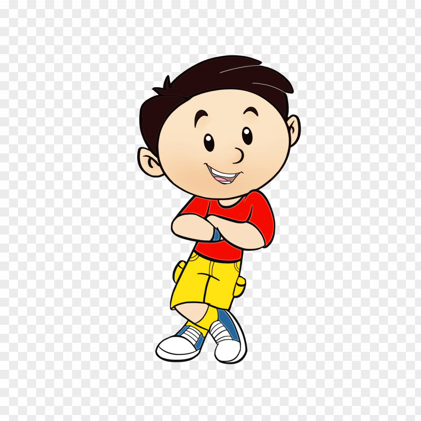 Cartoon Male Child Cheek Arm PNG