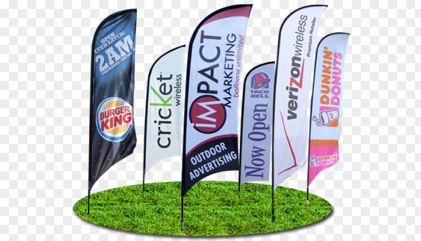 Flag Banner Advertising Printing Promotion PNG