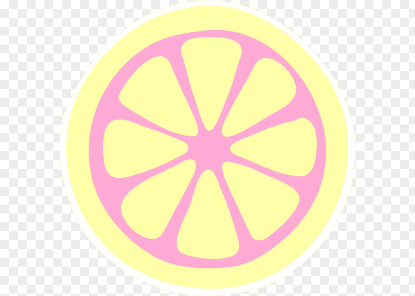 Lemon Slice Variegated Pink Lemonade Juice Clip Art PNG