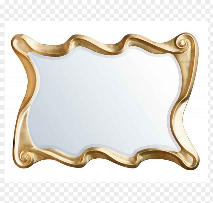 Mirror Picture Frames Gold Rectangle PNG