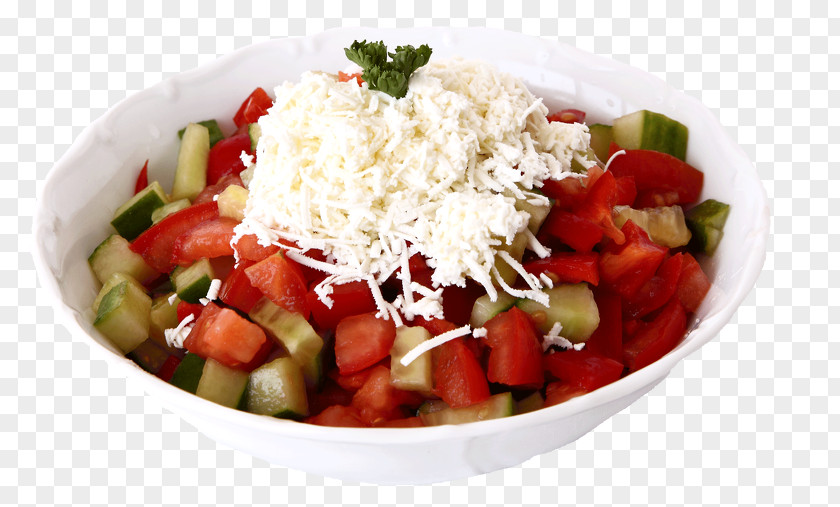 Salad Greek Shopska Feta Sirene PNG