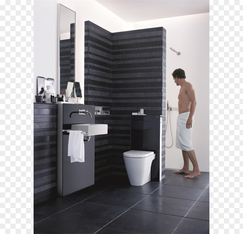 Sink Flush Toilet Geberit Bathroom PNG