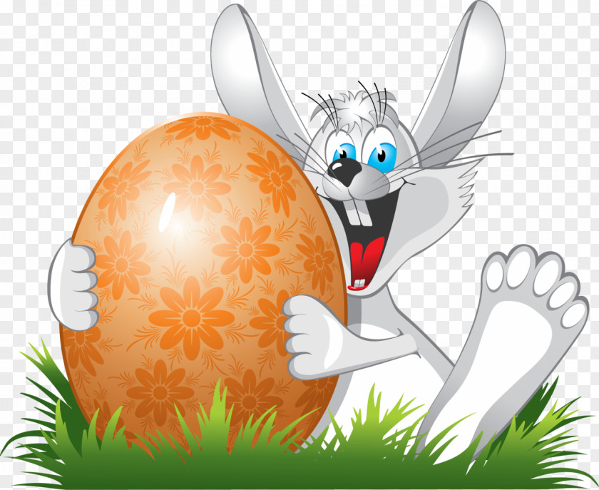 Easter Grass Bunny Egg PNG