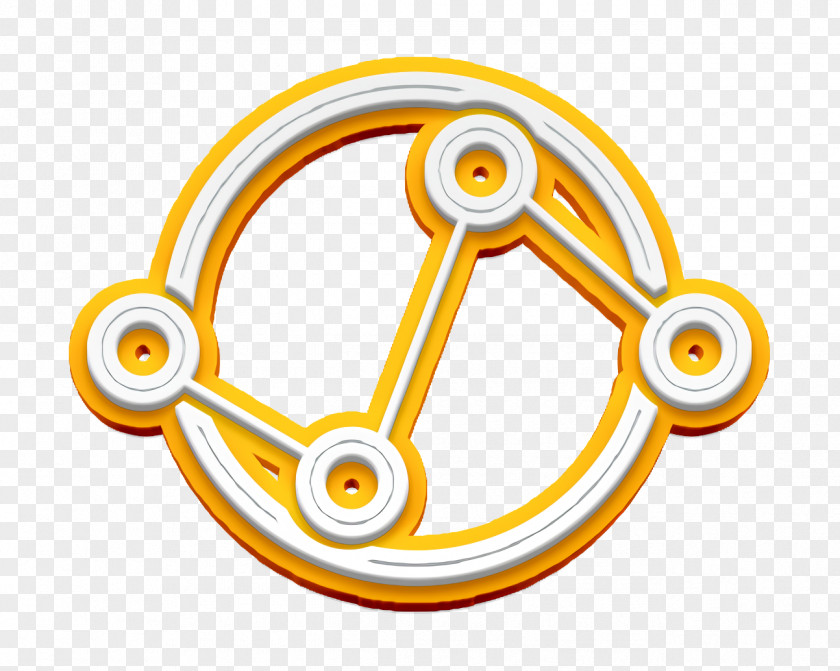 Interface Icon Data Analytics Symbol Of Connected Circles PNG