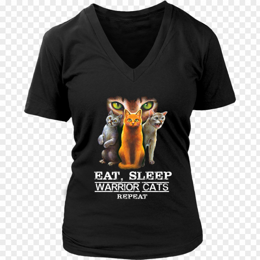 T-shirt Cat Kitten Hoodie Warriors PNG