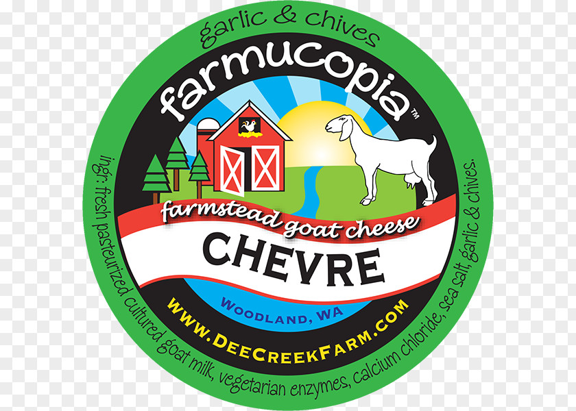 Goat Cheese Label Sticker PNG