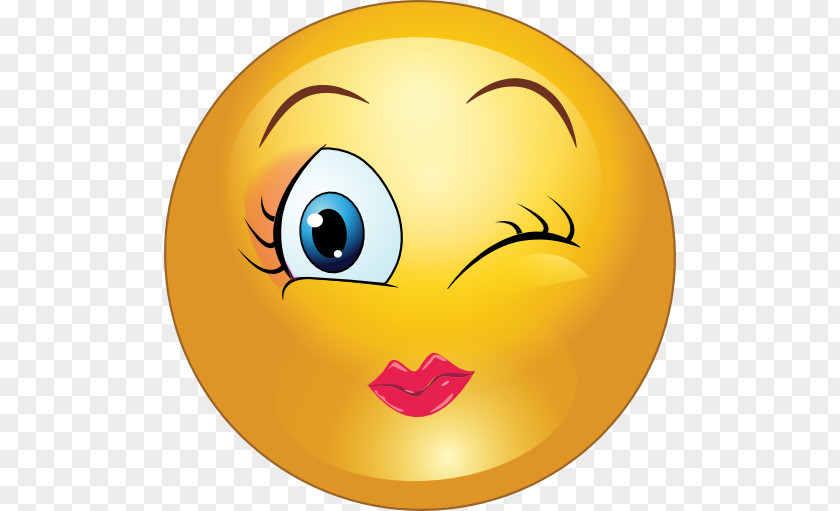 Make-up Woman Smiley Emoticon Wink Clip Art PNG