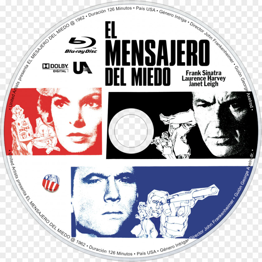 Manchurian The Candidate Poster Text Blu-ray Disc Label PNG
