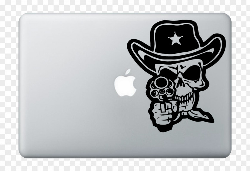 Skull Decal Sheriff T-shirt Sticker PNG