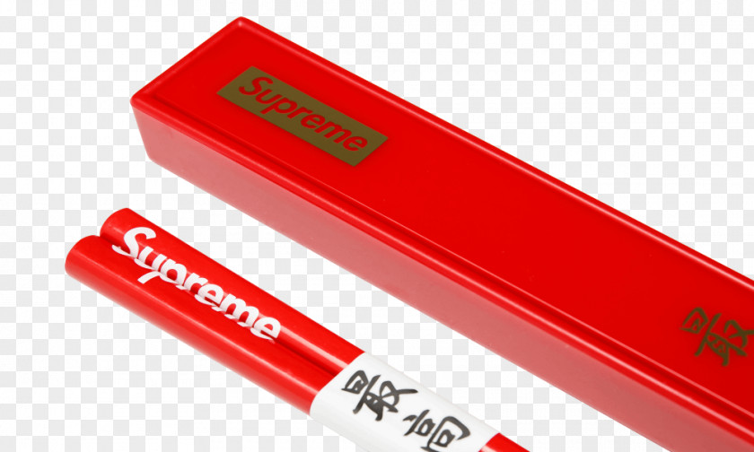 Supreme Chopsticks Product Red Color PNG