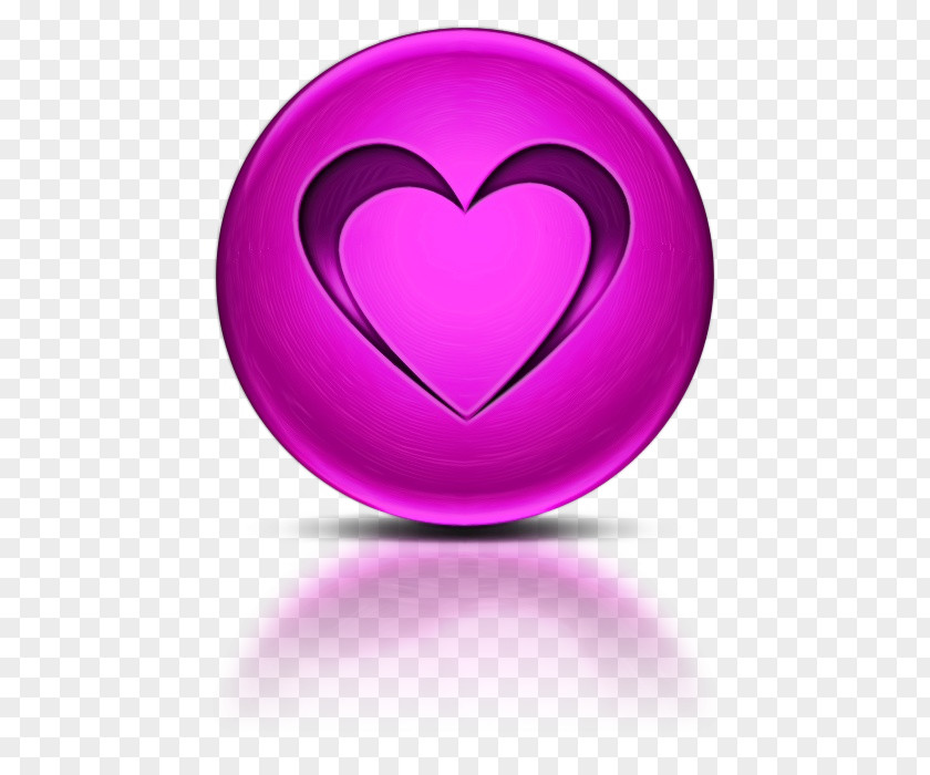 Symbol Love Heart Purple Violet Magenta Pink PNG