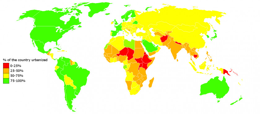 Urbanization Cliparts World Map Urban Area PNG