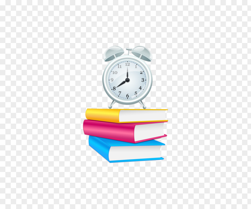 Book School Alarm Clock Clip Art PNG