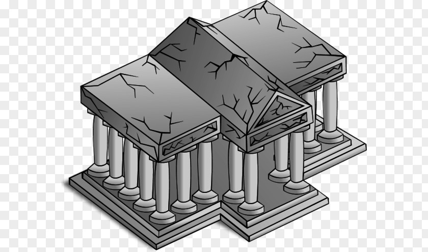 Column Ancient Greek Temple Home Logo PNG