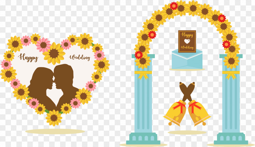 Decorative Wreath Wedding Design Poster Image Vector Graphics PNG