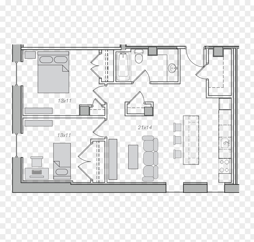 Design Architecture Floor Plan Facade Residential Area PNG