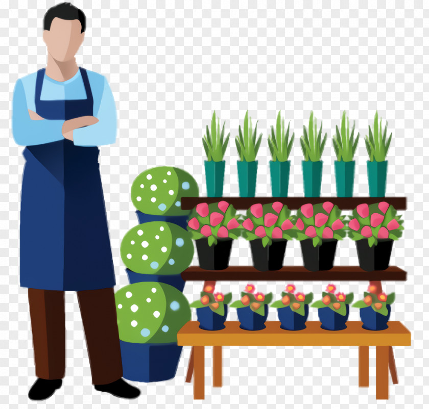 Plant Furniture Table Cartoon PNG