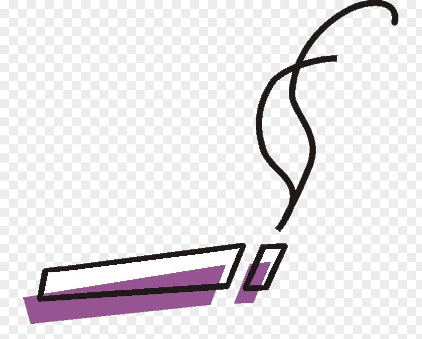 Purple Burning Cigarette Butts Combustion Illustration PNG